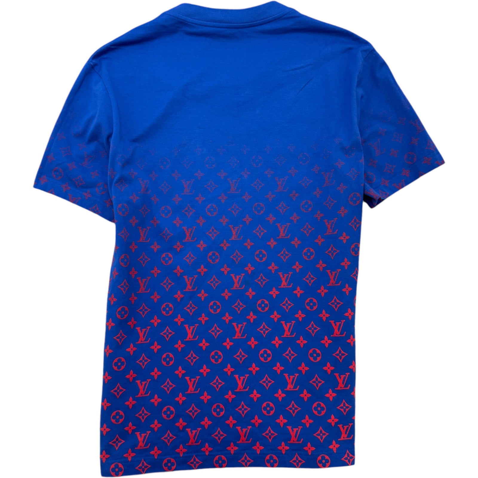 Men's Monogram Gradient T-Shirt Blue Size L - Photo 2