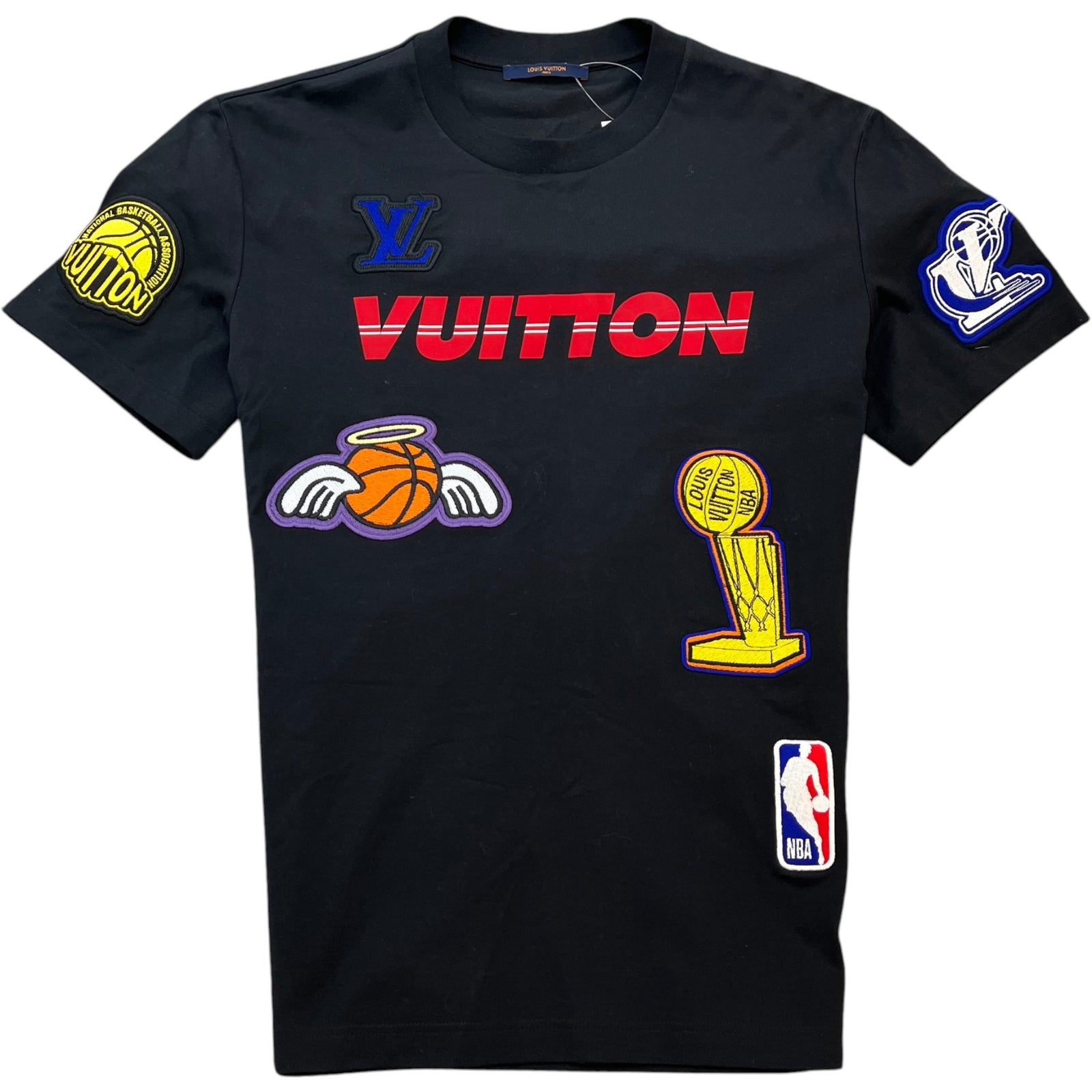 Men's X Nba Patch T-Shirt Black Size L - Photo 1