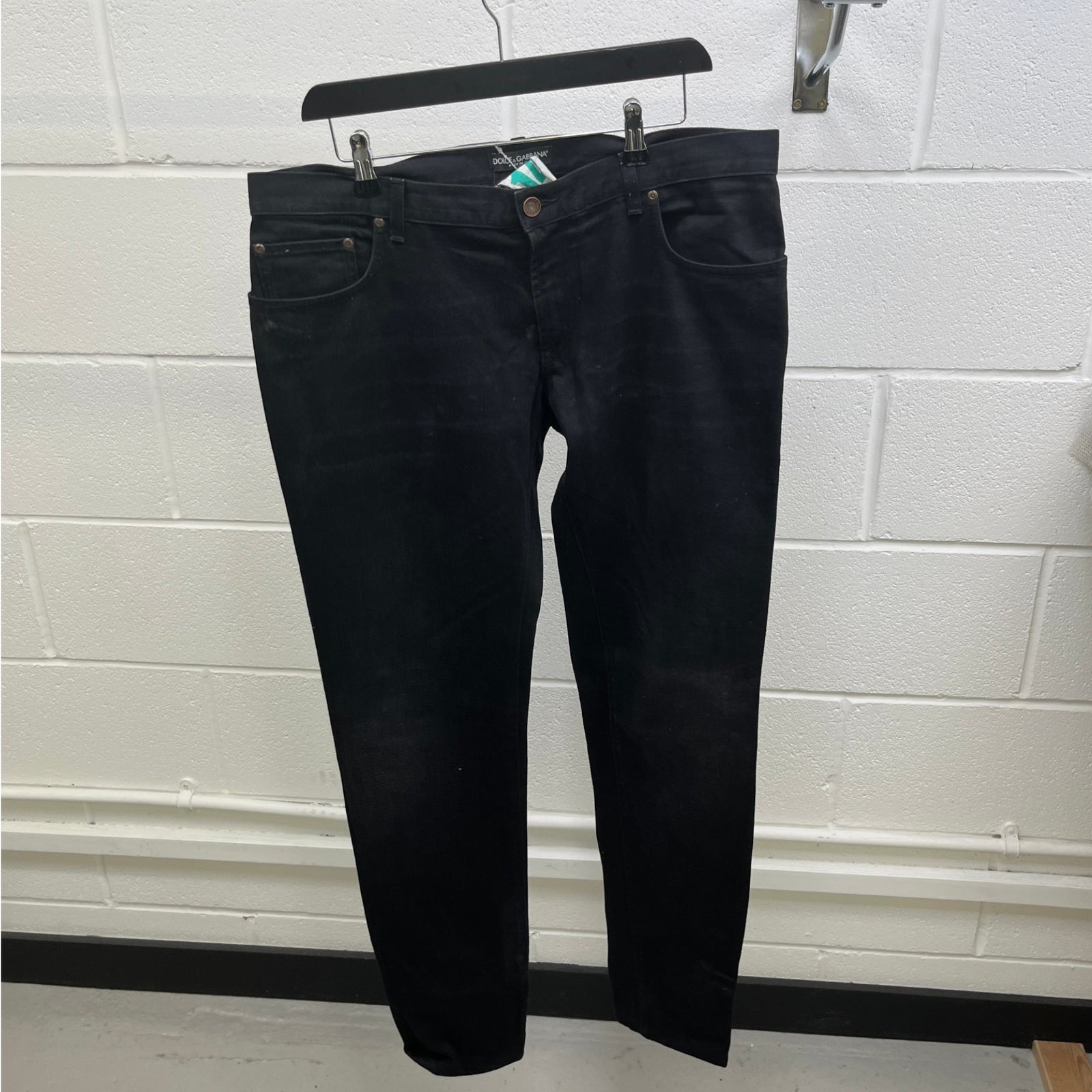 Men's Plaque Logo Jeans Black Size IT 50 / UK 34 - Photo 15