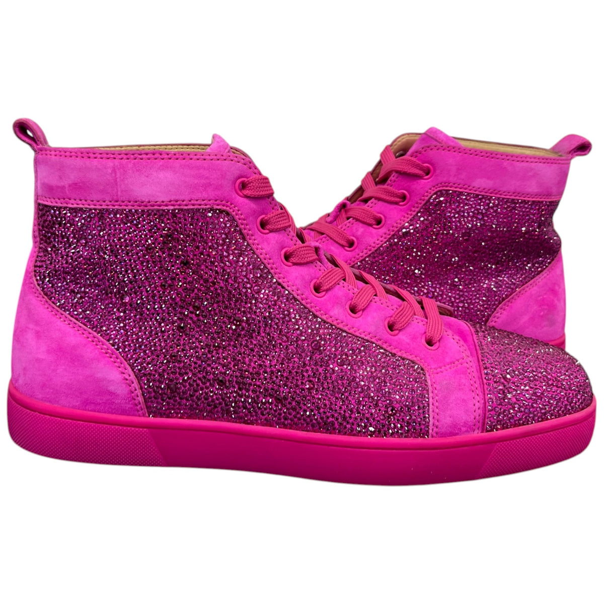 Men's Louis Strass High Trainers Pink Size UK 9.5 / EU 43.5 - Photo 3