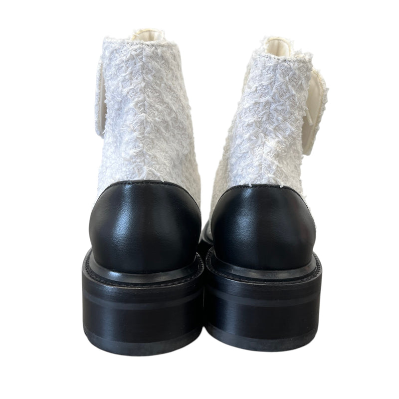 Women's Cc Logo Ankle Boots White Size EU 38 / UK 5
