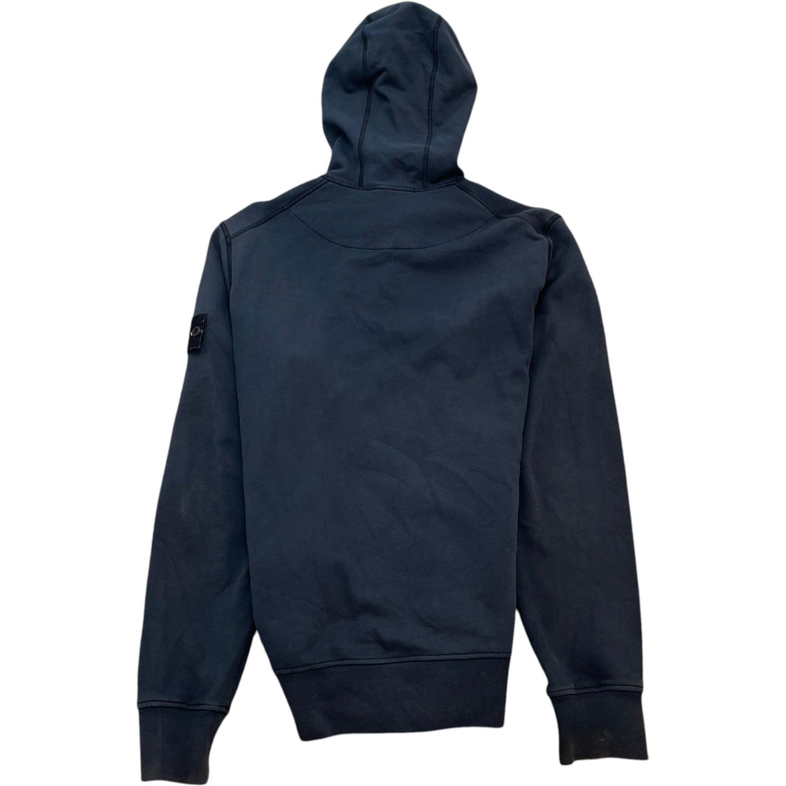 Men's Applique Logo Zip Hoodie Navy Size S - Photo 2