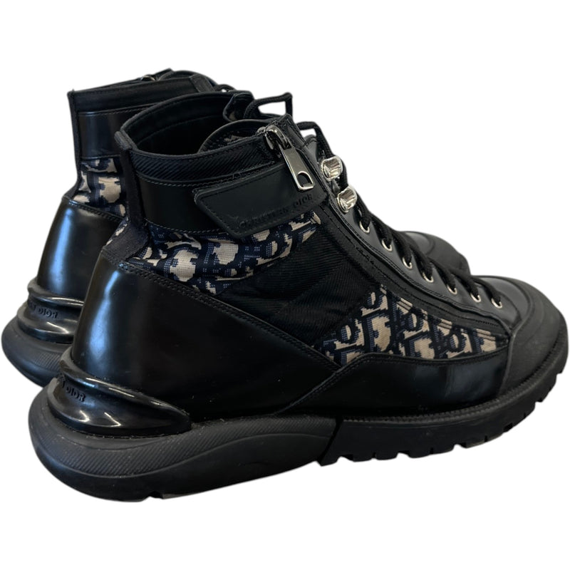 Men's Oblique Combat Boots Black Size EU 45 / UK 11