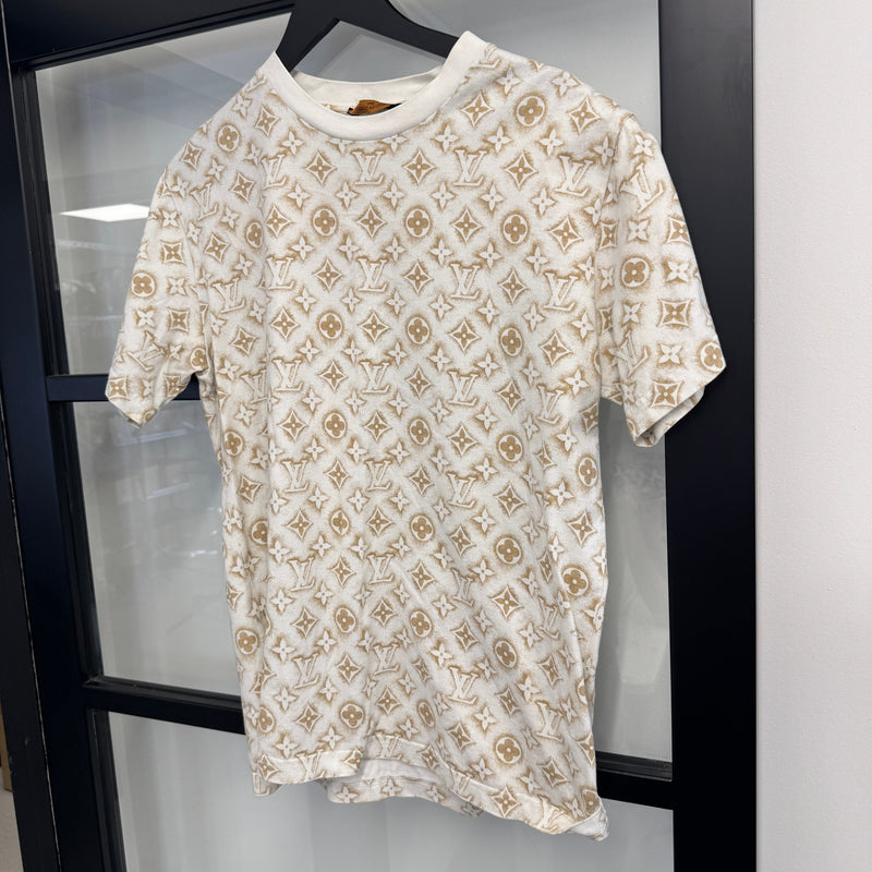 Men's All Over Monogram T-Shirt White Size M