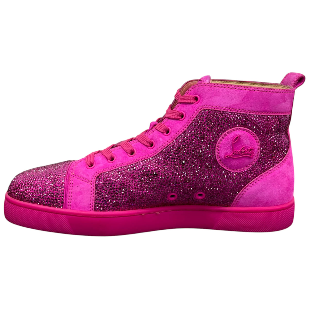 Men's Louis Strass High Trainers Pink Size UK 9.5 / EU 43.5 - Photo 2