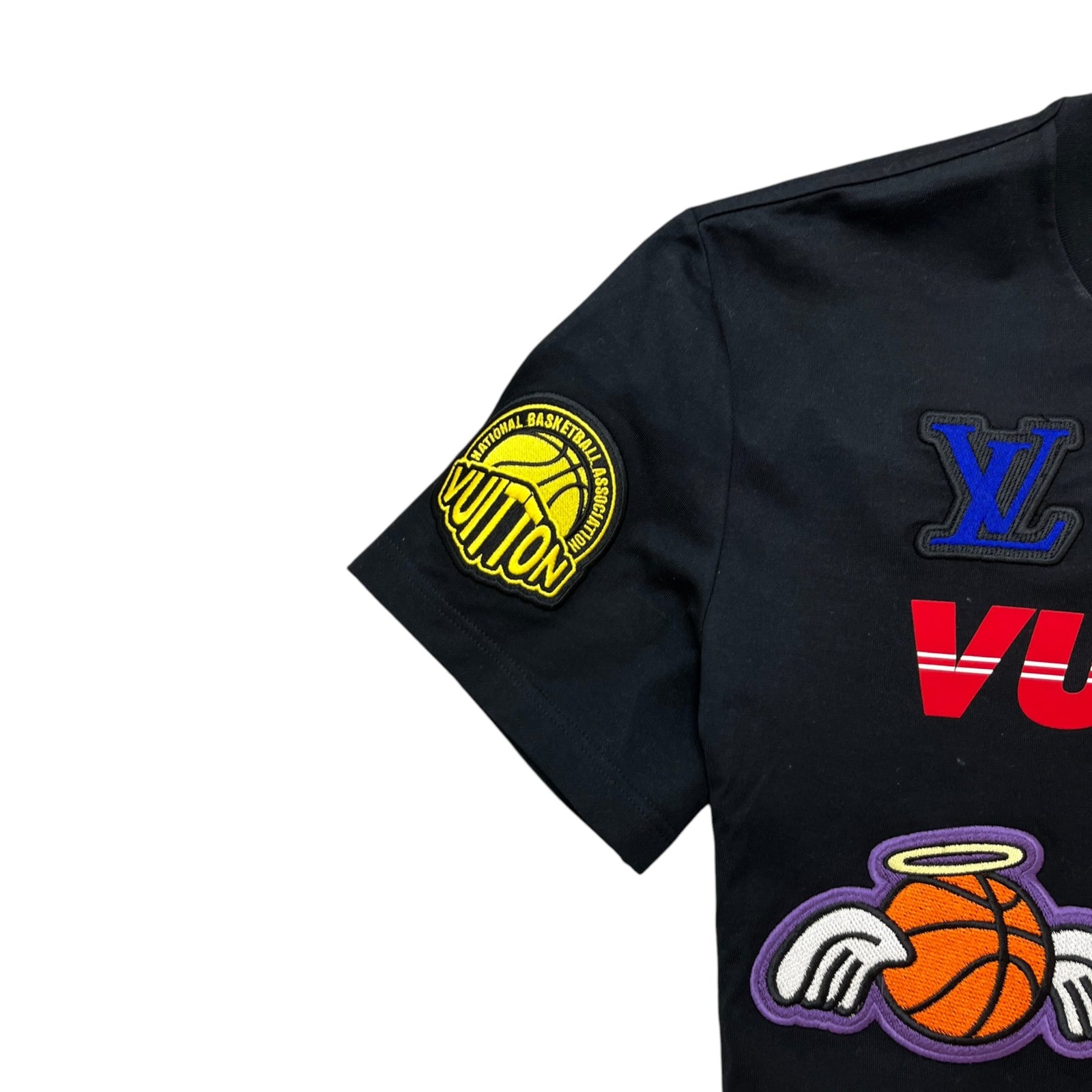Men's X Nba Patch T-Shirt Black Size L - Photo 7