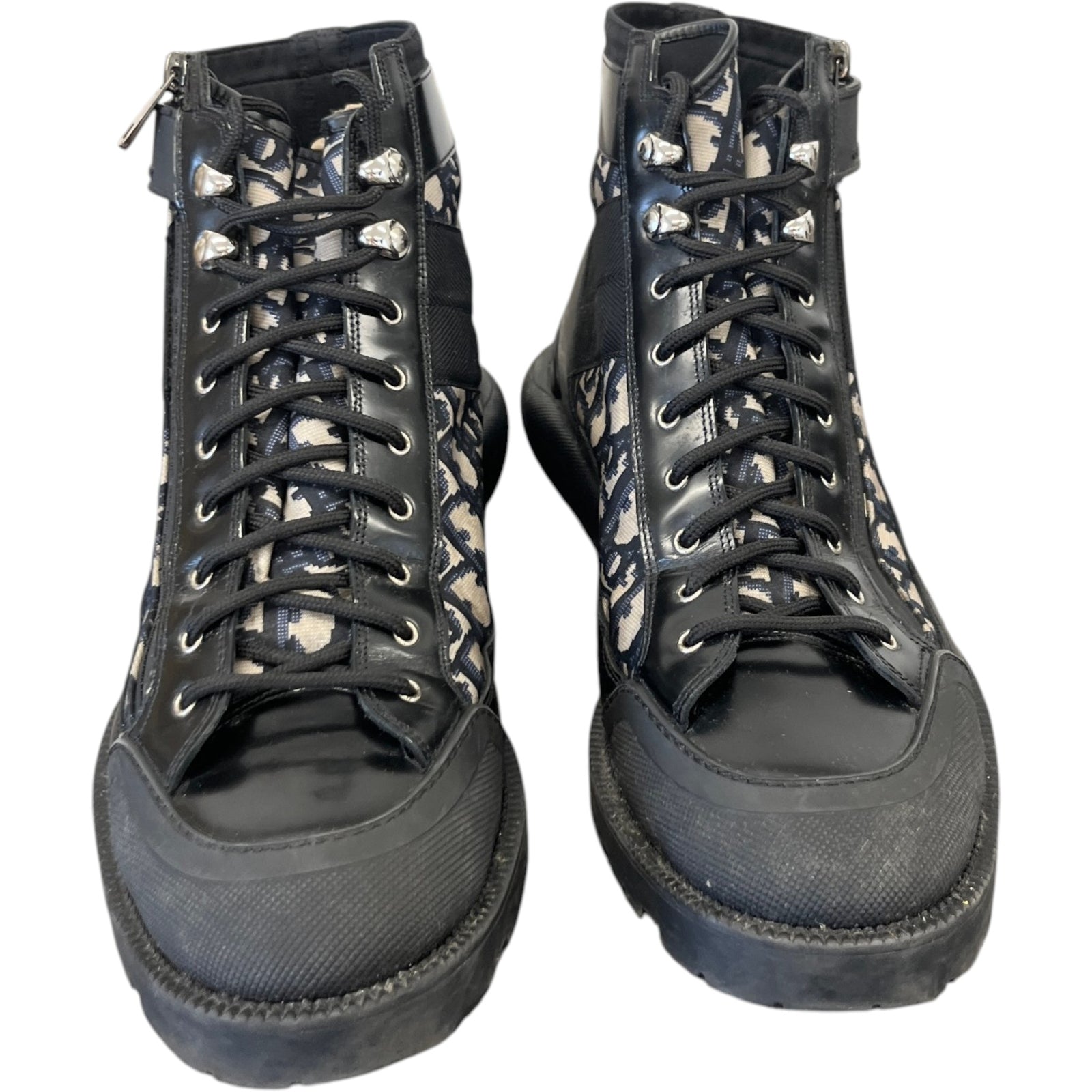 Men's Oblique Combat Boots Black Size EU 45 / UK 11 - Photo 6