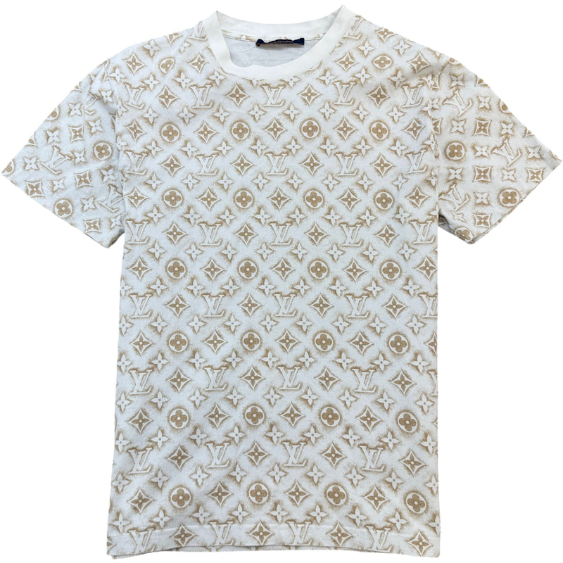 Men's All Over Monogram T-Shirt White Size M
