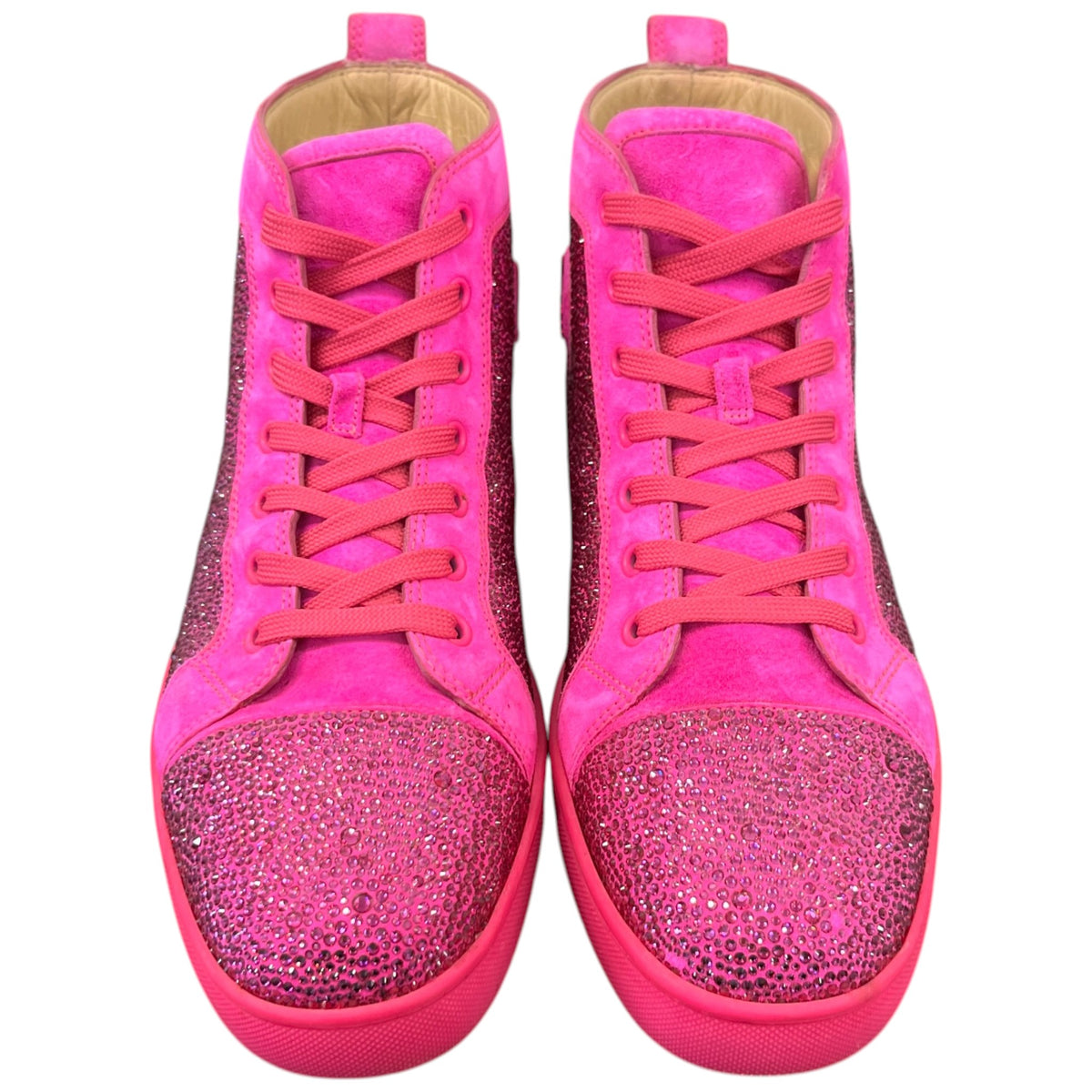 Men's Louis Strass High Trainers Pink Size UK 9.5 / EU 43.5 - Photo 6