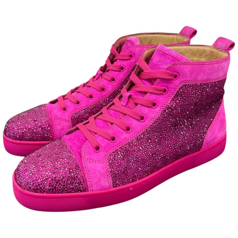 Men's Louis Strass High Trainers Pink Size UK 9.5 / EU 43.5