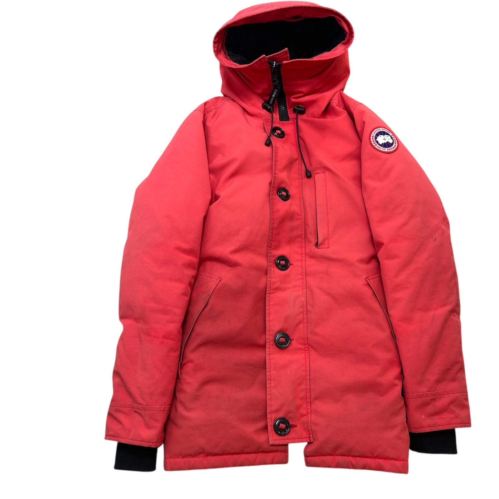 Men's Langford Parka Down Jacket Red Size S - Photo 1