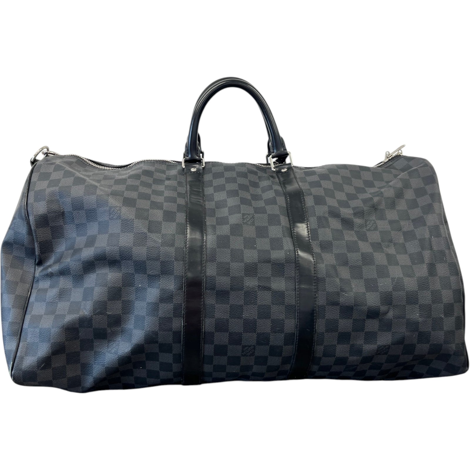 Men's Damier Graphite Keepall Bandoulière 55 Bag Black - Photo 3