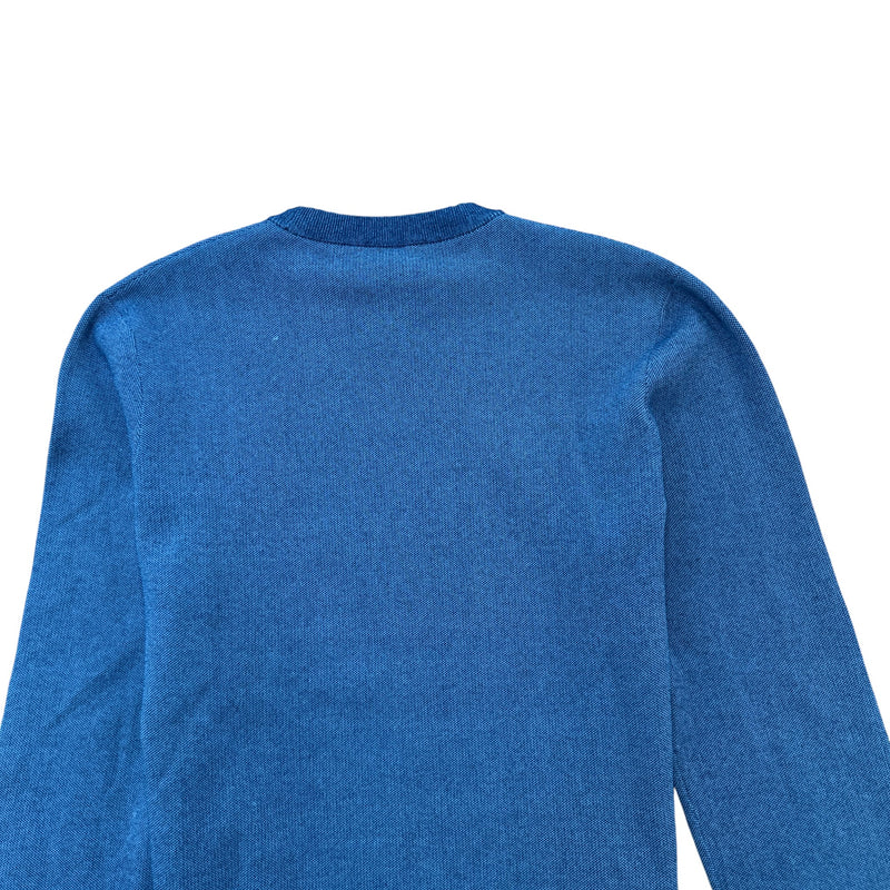 Men's Embroidered Logo Sweatshirt Blue Size M