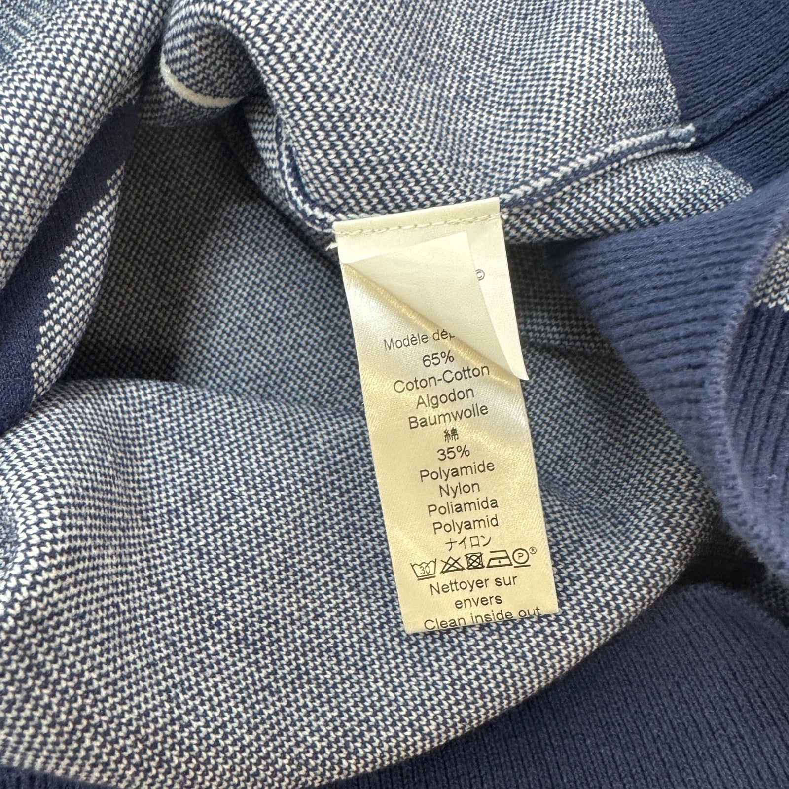 Men's Embroidered Logo Sweatshirt Blue Size M - Photo 5