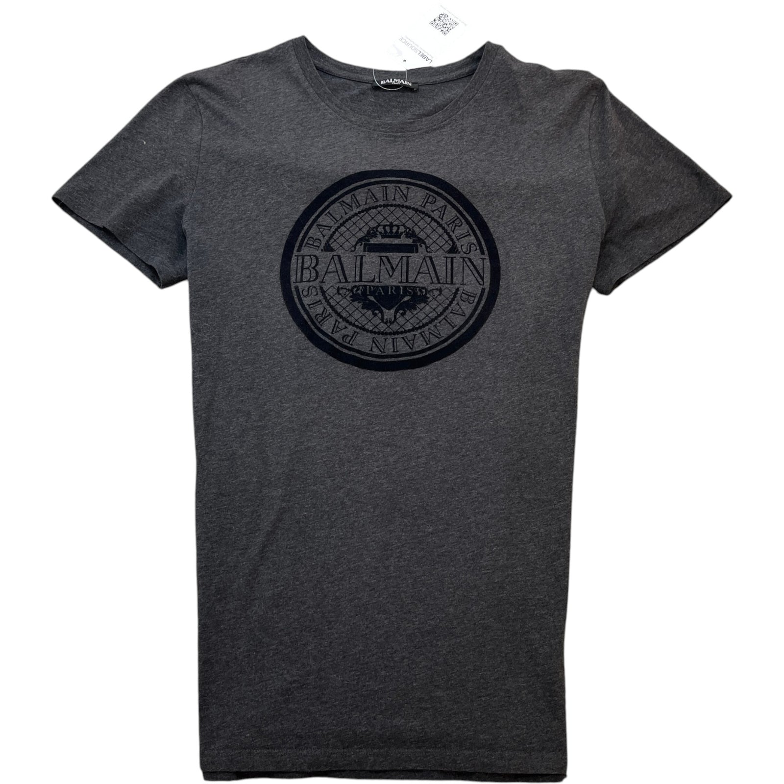Men's Logo Print T-Shirt Charcoal Size L - Photo 1