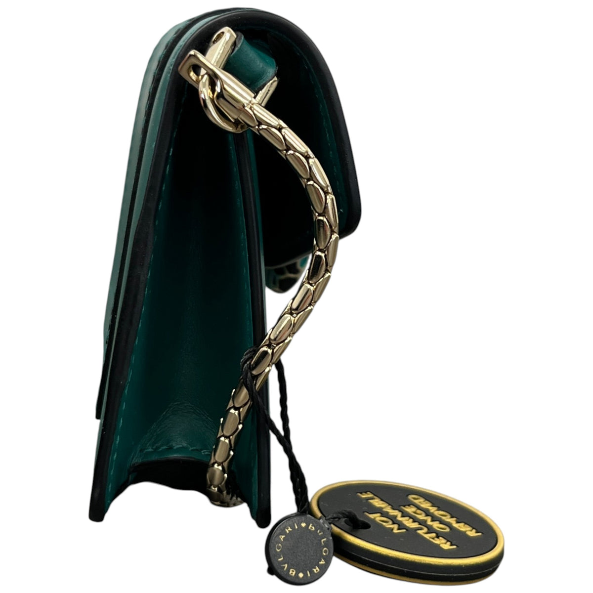 Women's Serpenti Forever Chain Pochette Purse Green - Photo 6