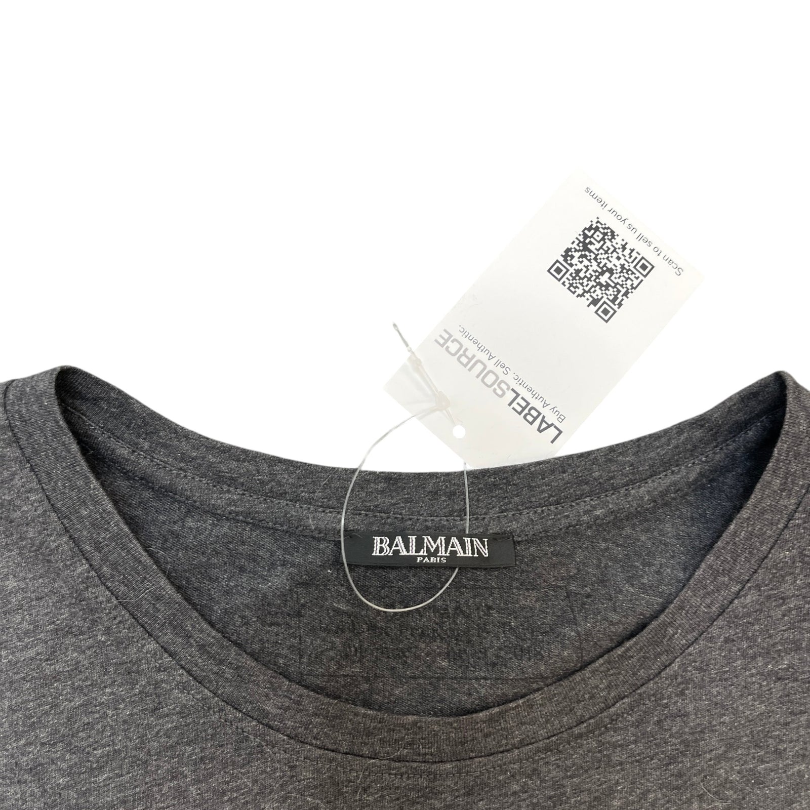 Men's Logo Print T-Shirt Charcoal Size L - Photo 6