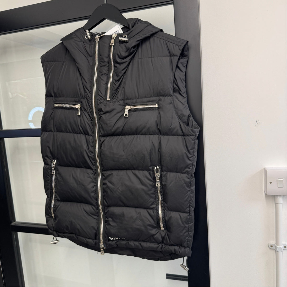 Men's Quilted Gilet Black Size M - Photo 9