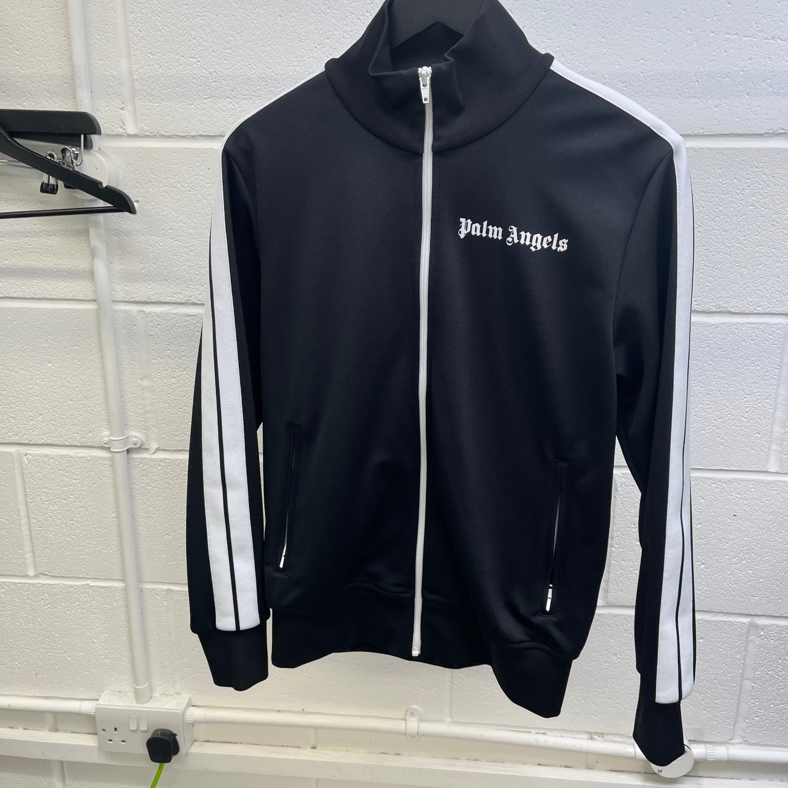 Men's Logo Print Track Jacket Black Size M - Photo 6