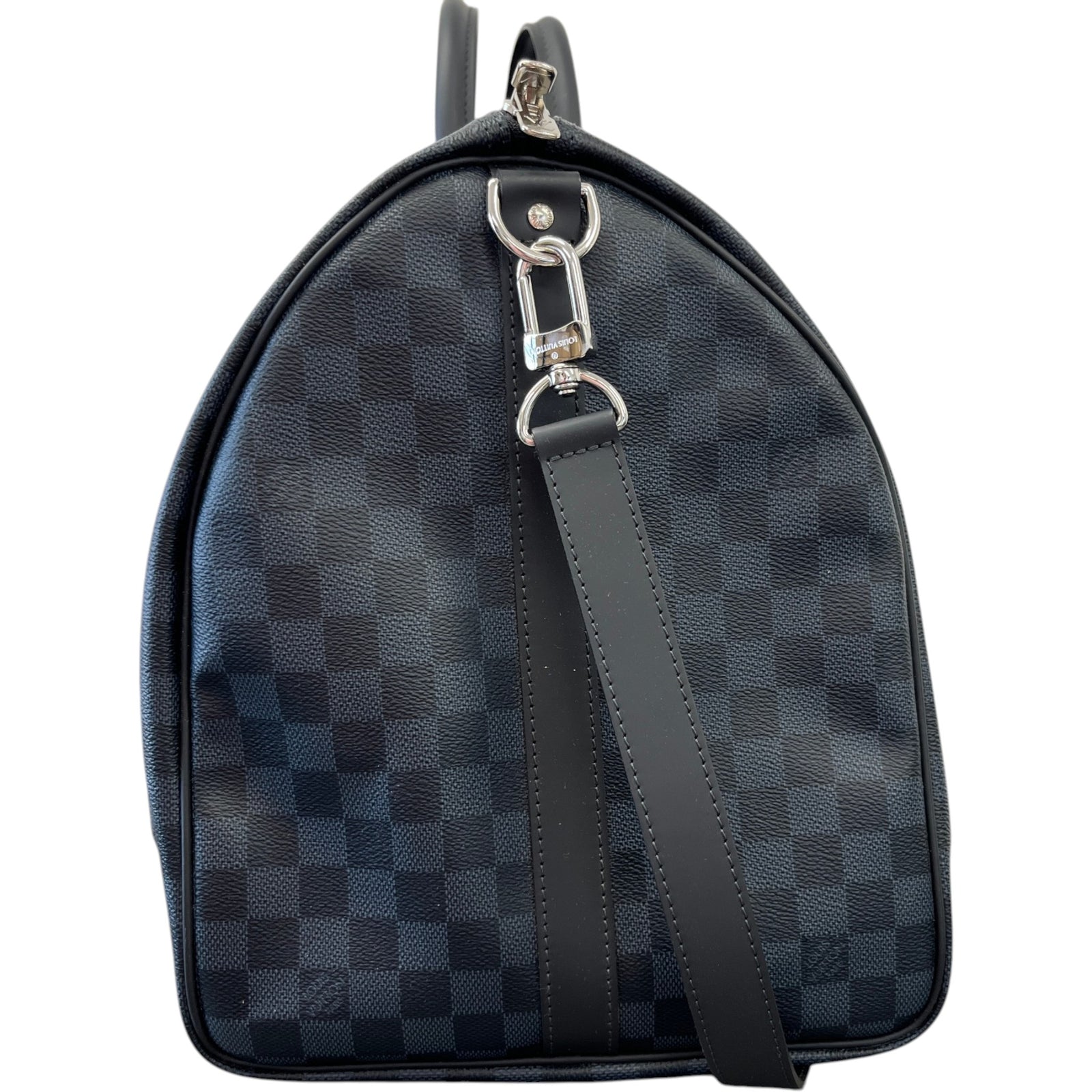 Men's Damier Colbalt Keepall 55 Bag Navy - Photo 7