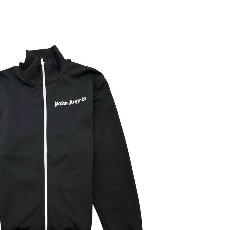 Men's Logo Print Track Jacket Black Size M