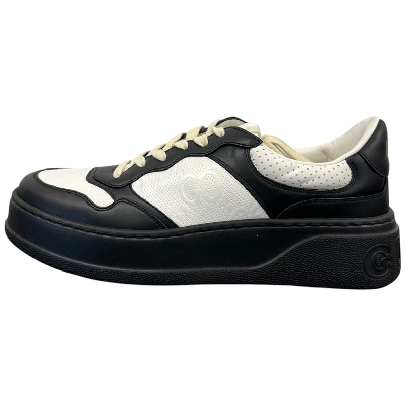Men's Embossed GG Logo Low Trainers Black Size UK 8 / EU 42