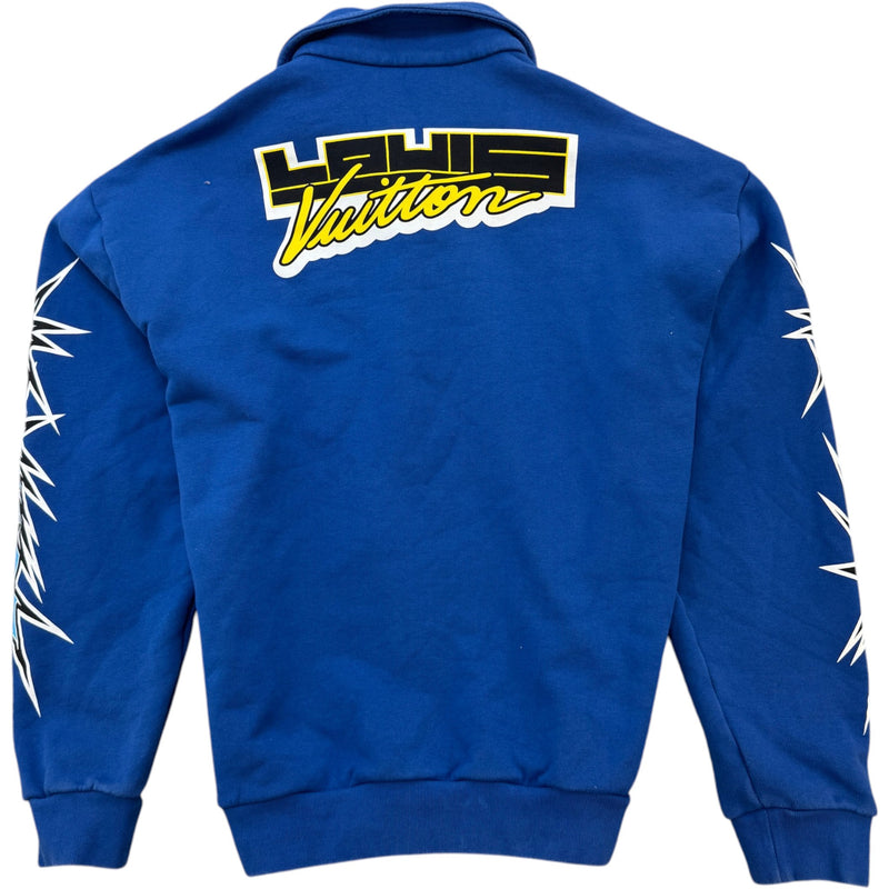 Men's Logo Half Zip Jumper Blue Size L
