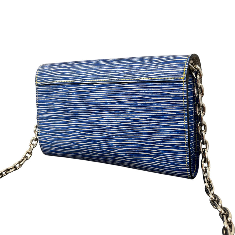 Women's Epi Twist Wallet On Chain Bag Blue