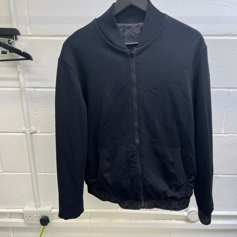 Men's Monogram Reversible Bomber Jacket Black Size M