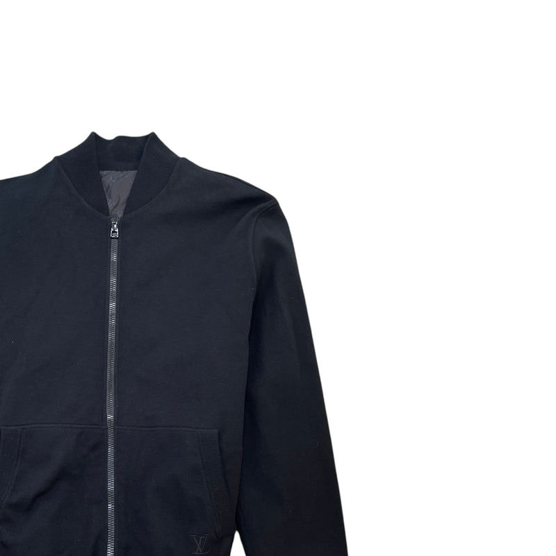 Men's Monogram Reversible Bomber Jacket Black Size M