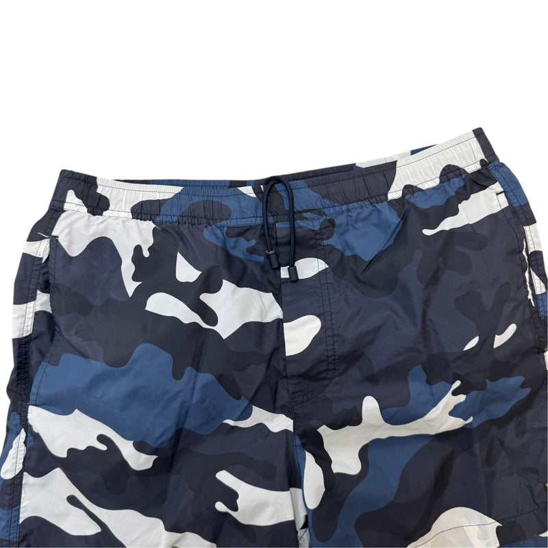 Men's Camouflage Swim Shorts Navy Size S / W30
