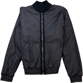 Men's Monogram Reversible Bomber Jacket Black Size M