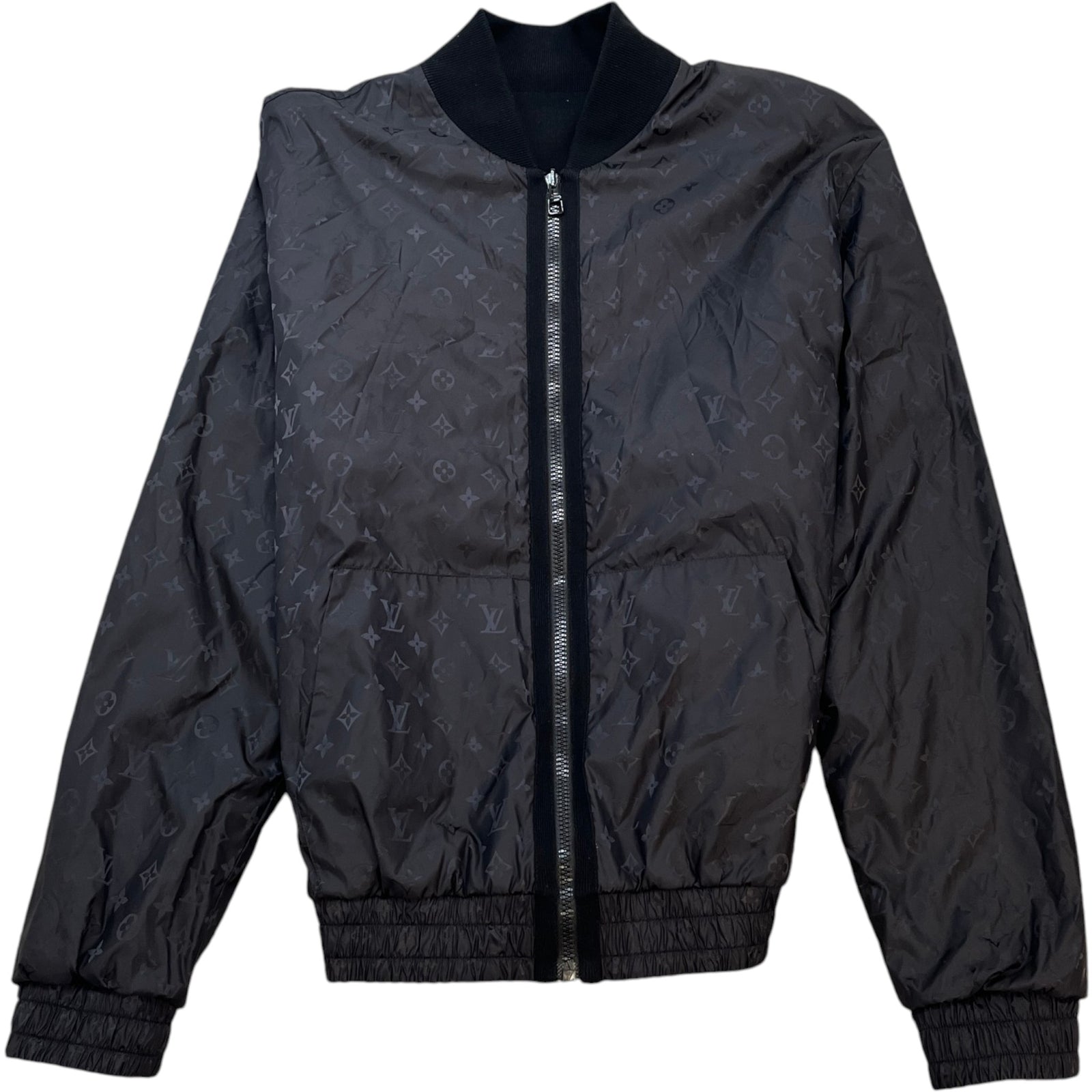 Men's Monogram Reversible Bomber Jacket Black Size M - Photo 1