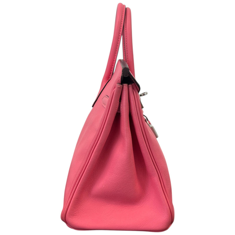 Women's Birkin 25 Rose Azalee Swift Palladium Hardware Bag Pink