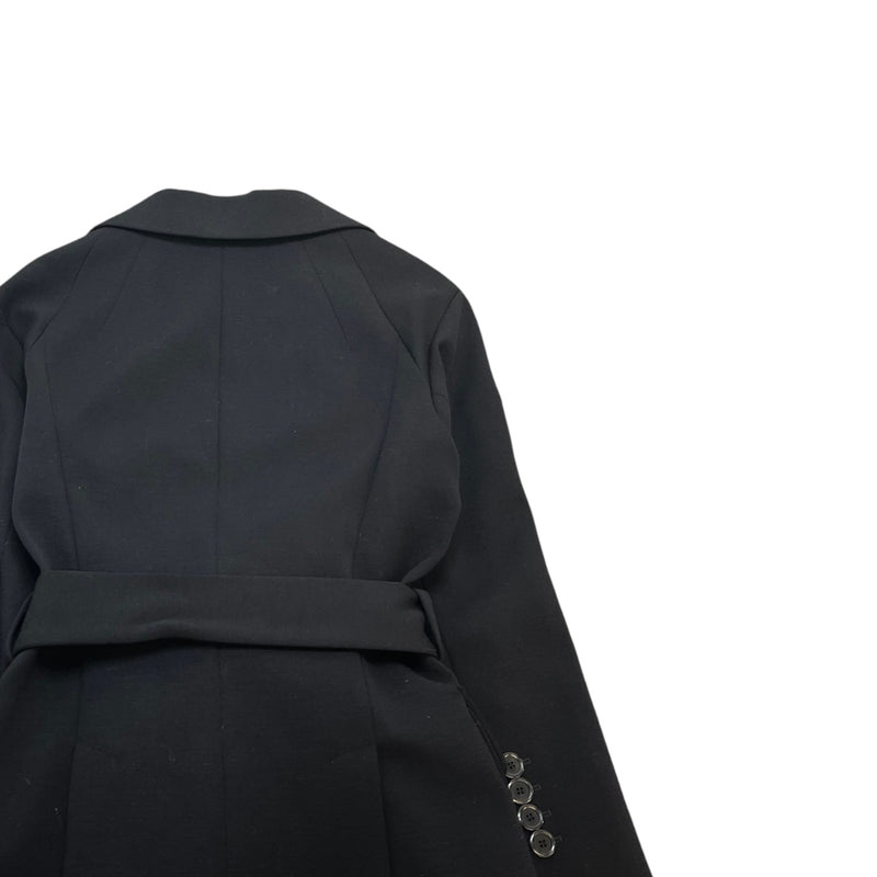 Women's Monogram Lining Belted Blazer Suit Black Size 36