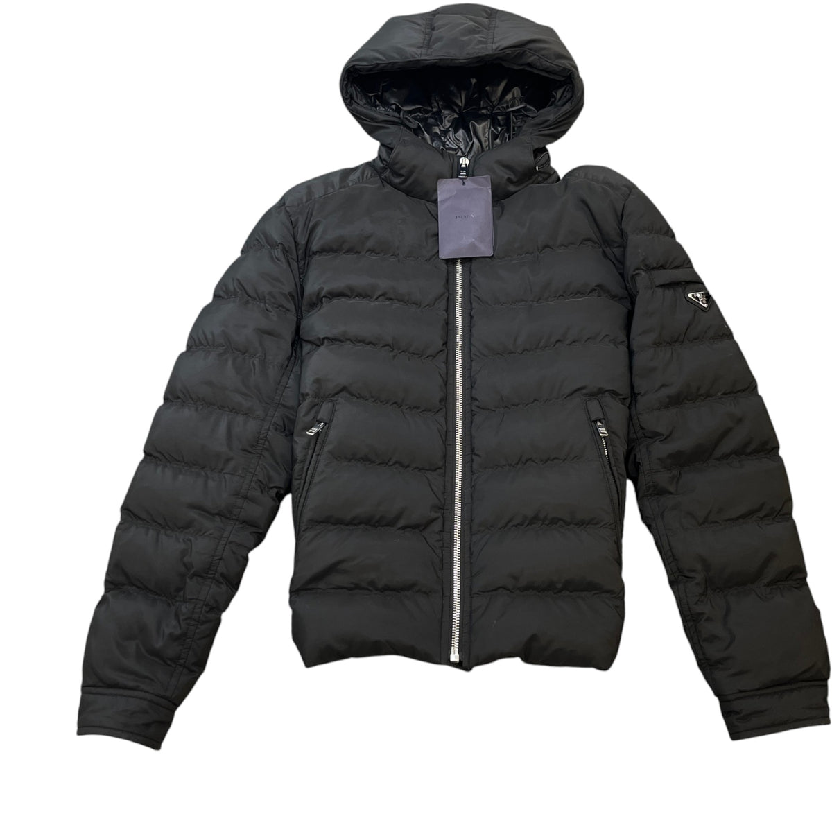 Men's Plaque Logo Down Jacket Black Size 3XL - Photo 1