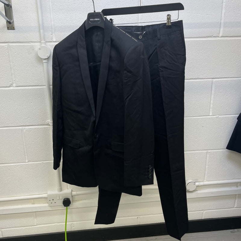 Men's Pattern Suit Black Size 44R