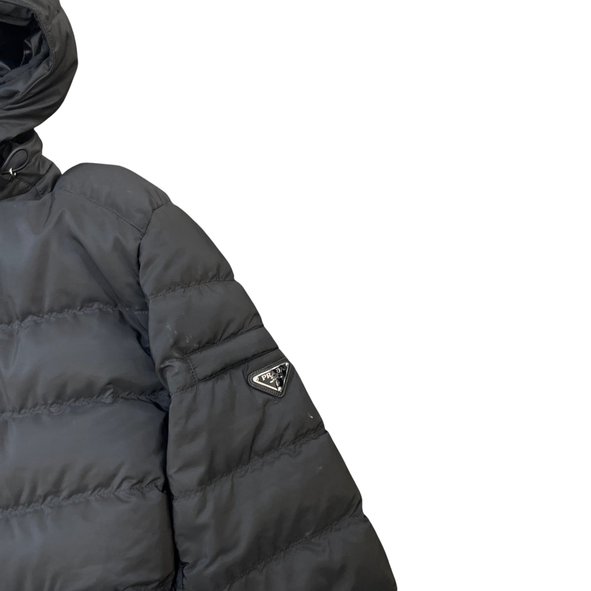 Men's Plaque Logo Down Jacket Black Size 3XL - Photo 6