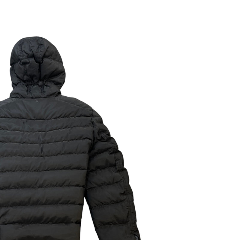 Men's Plaque Logo Down Jacket Black Size 3XL
