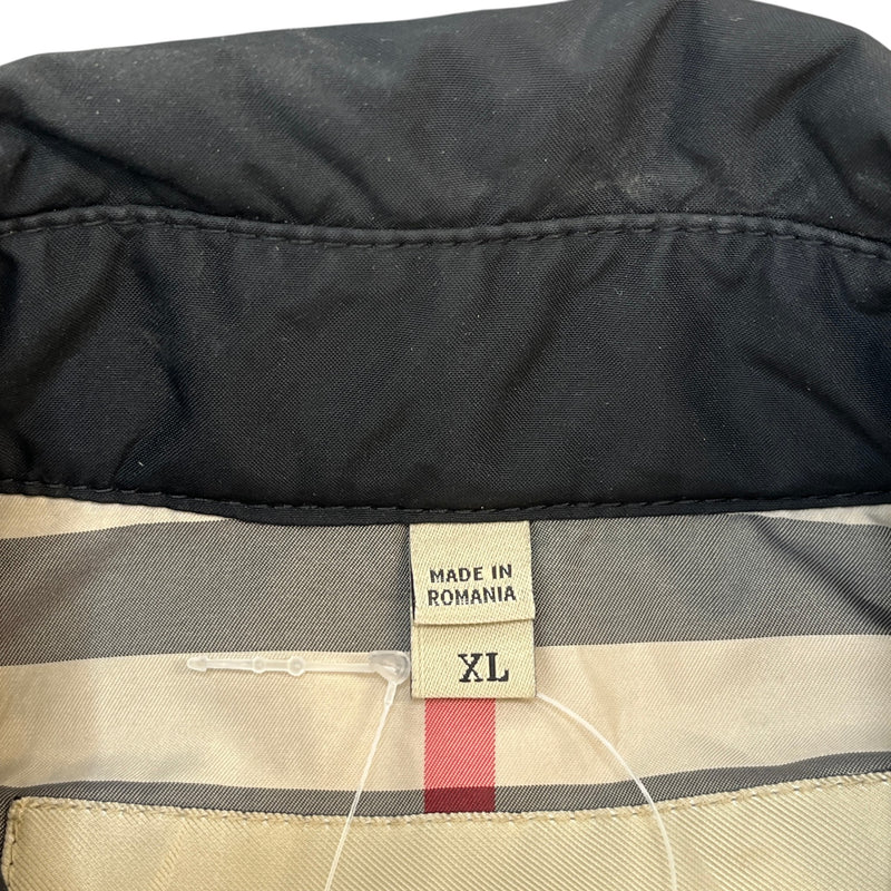 Men's Button Down Down Jacket Black Size XL