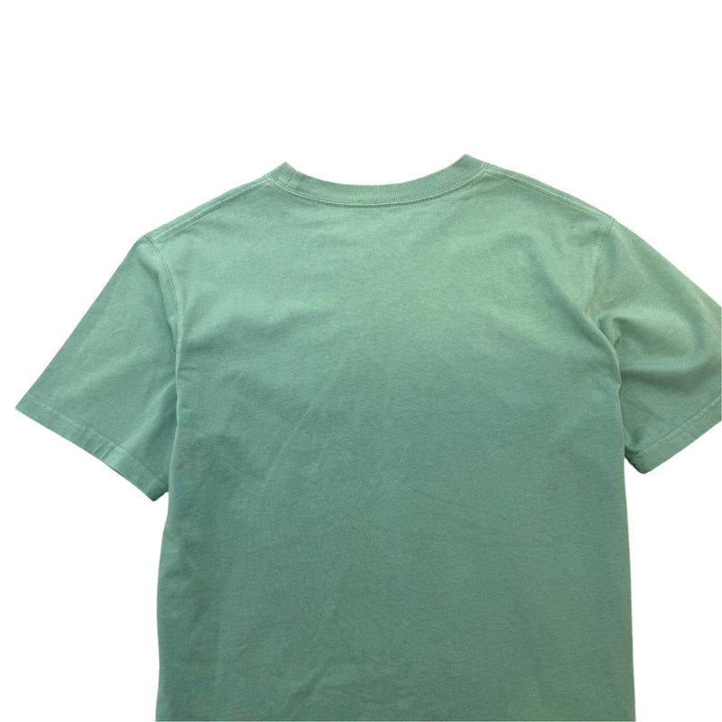 Men's Embroidered Logo T-Shirt Green Size M