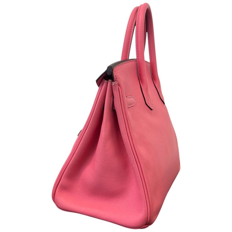 Women's Birkin 25 Rose Azalee Swift Palladium Hardware Bag Pink