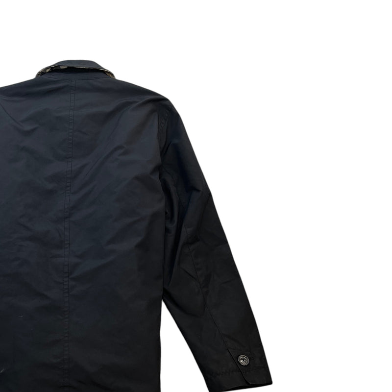 Men's Button Down Down Jacket Black Size XL