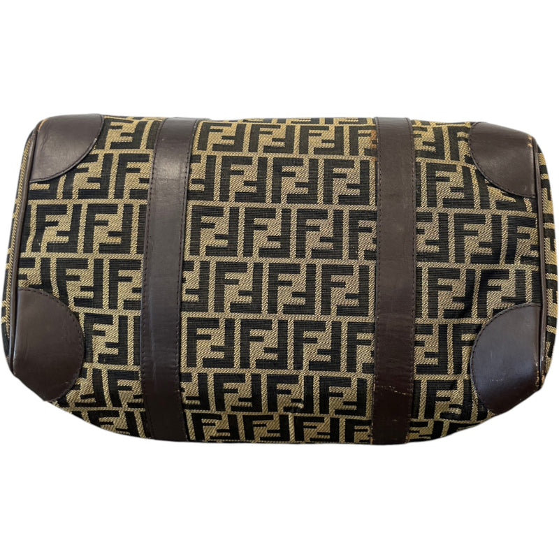 Women's Vintage Ff Zucca Boston Bag Brown