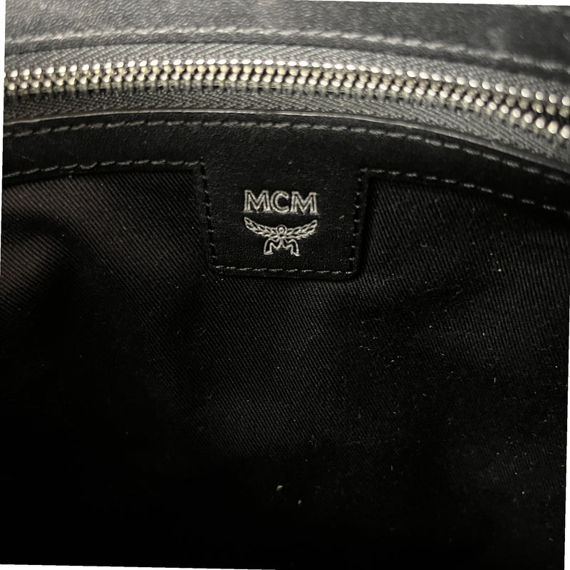 Men's Monogram Logo Messenger Bag Black