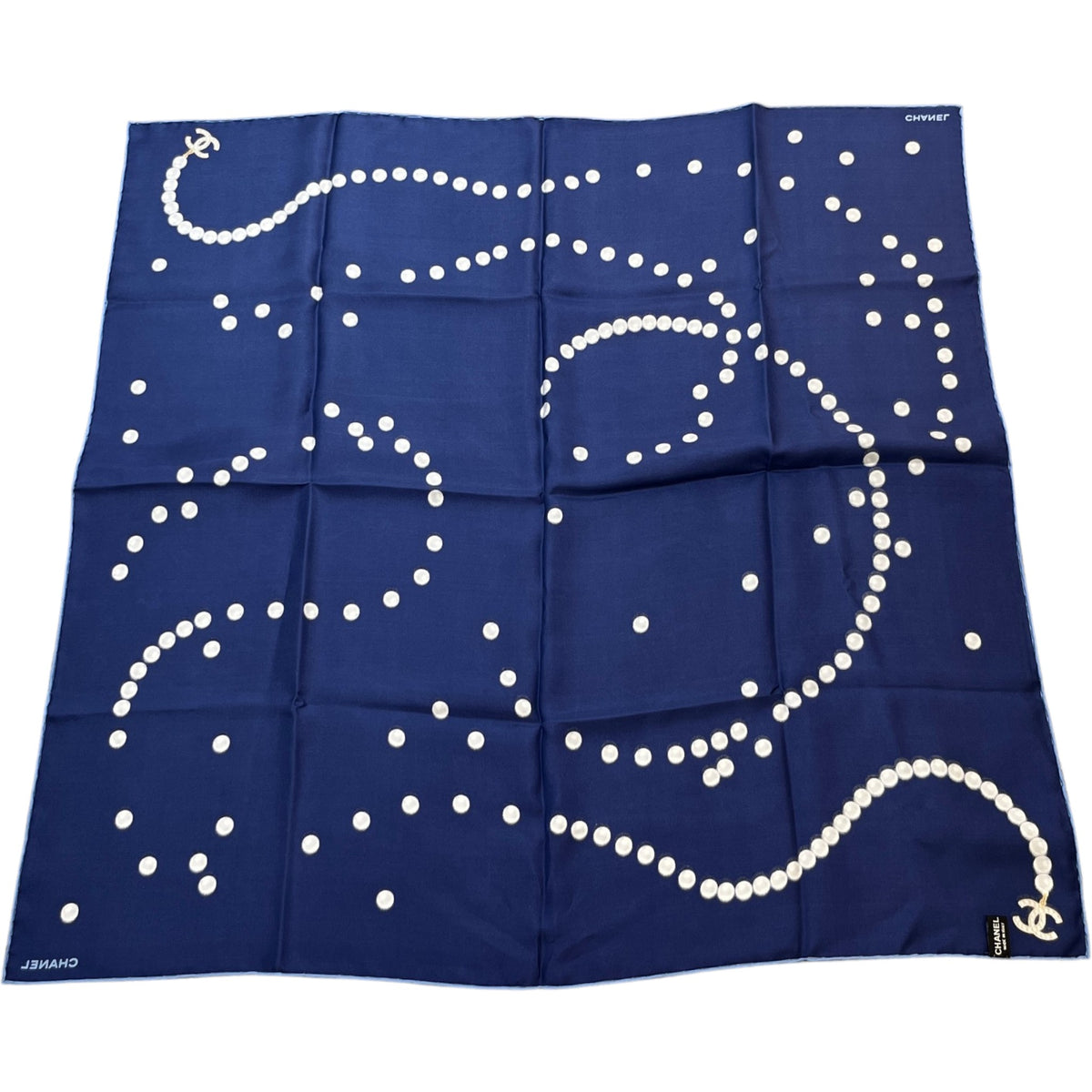 Women's Pearl Pattern Scarf Blue - Photo 2