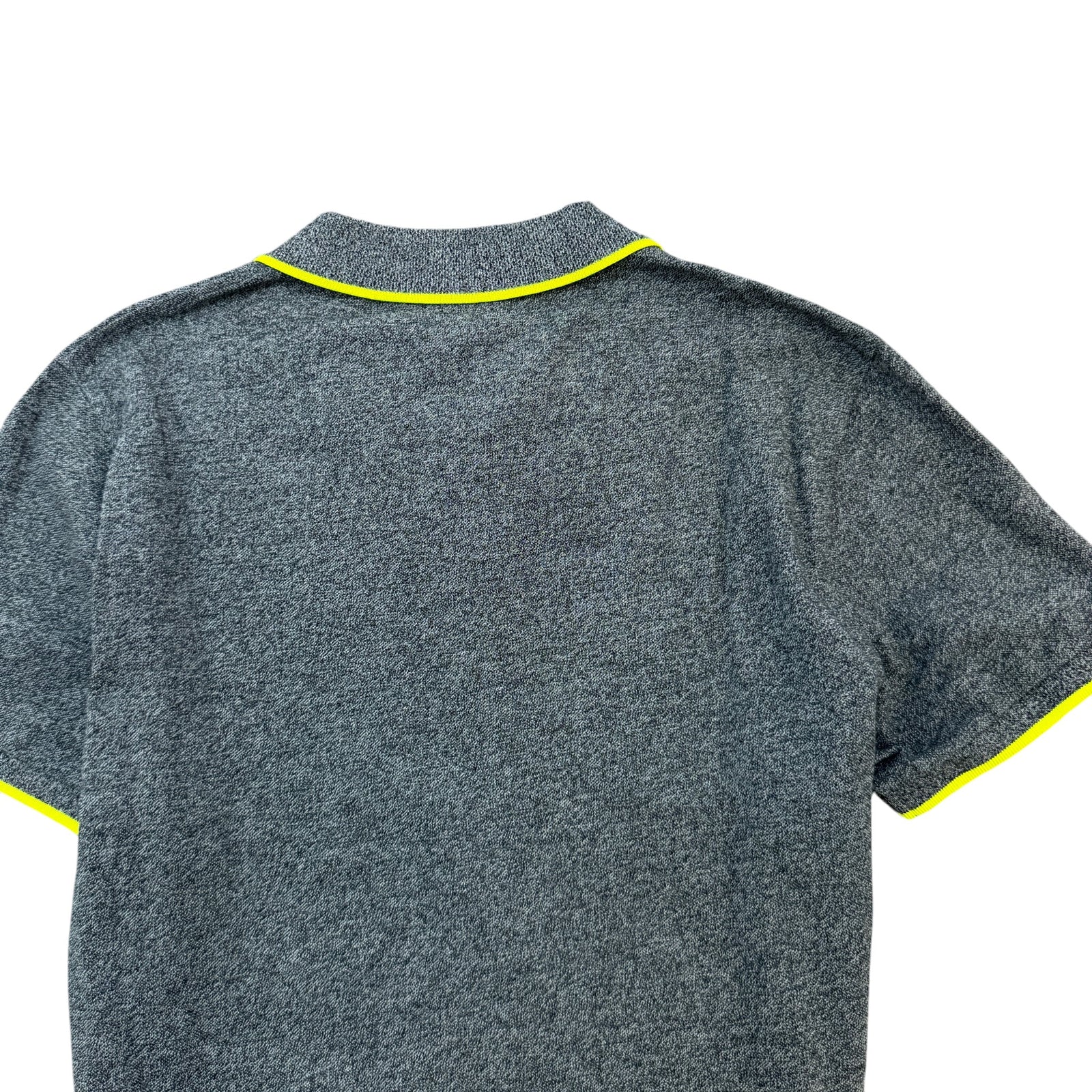 Men's Embroidered Logo Polo Shirt Grey Size L - Photo 5