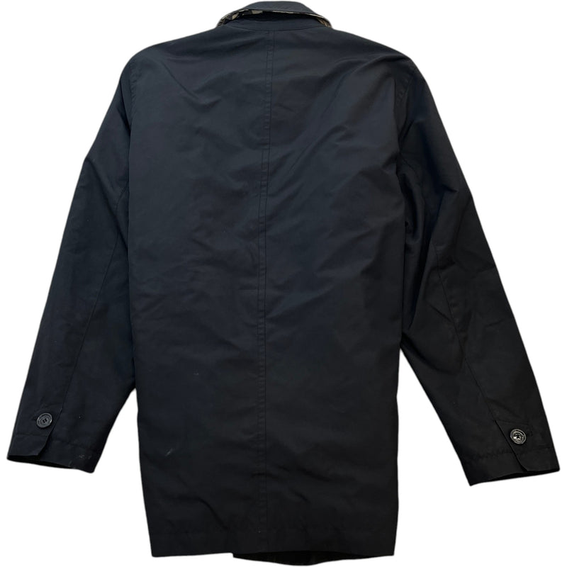 Men's Button Down Down Jacket Black Size XL