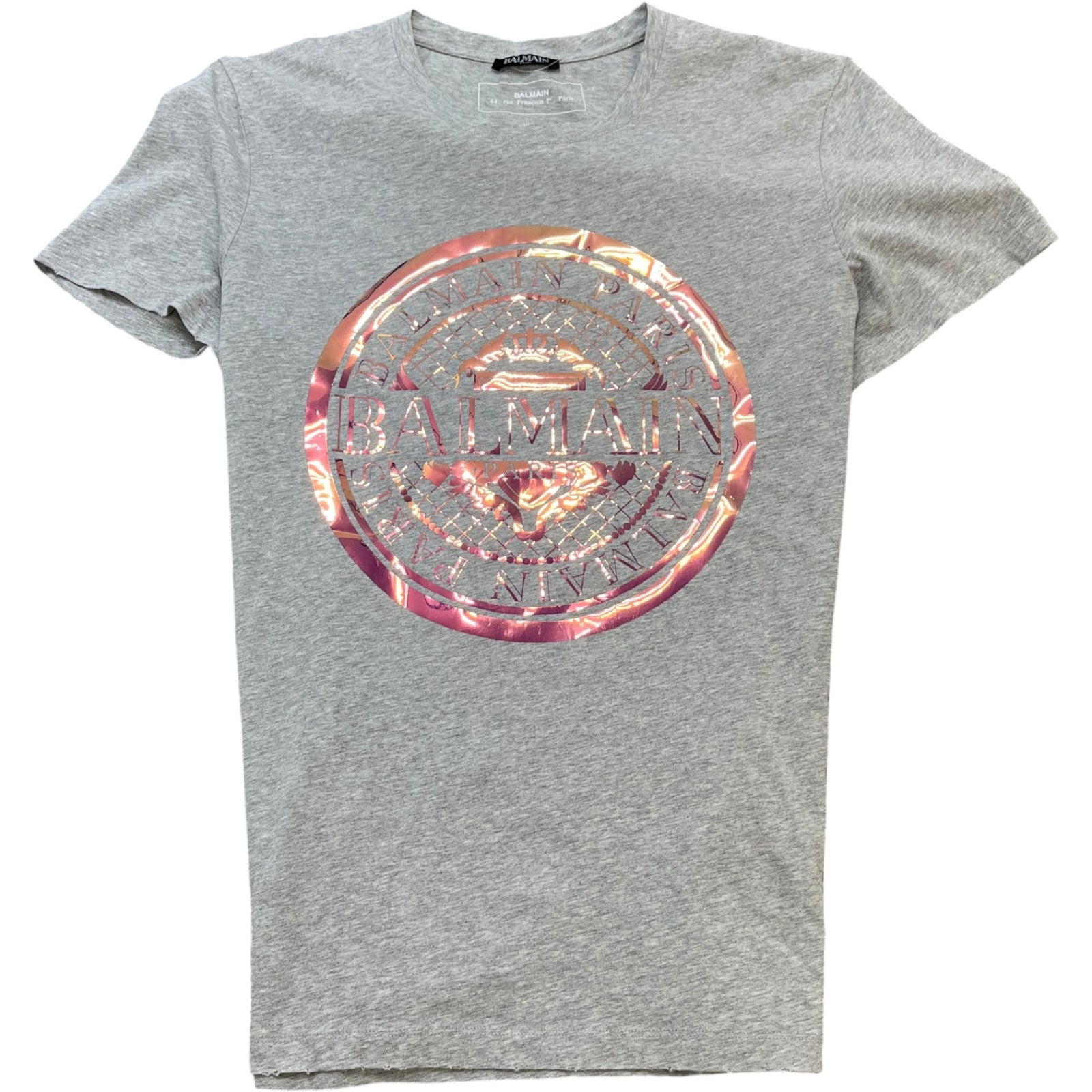 Men's Logo Print T-Shirt Grey Size L - Photo 1