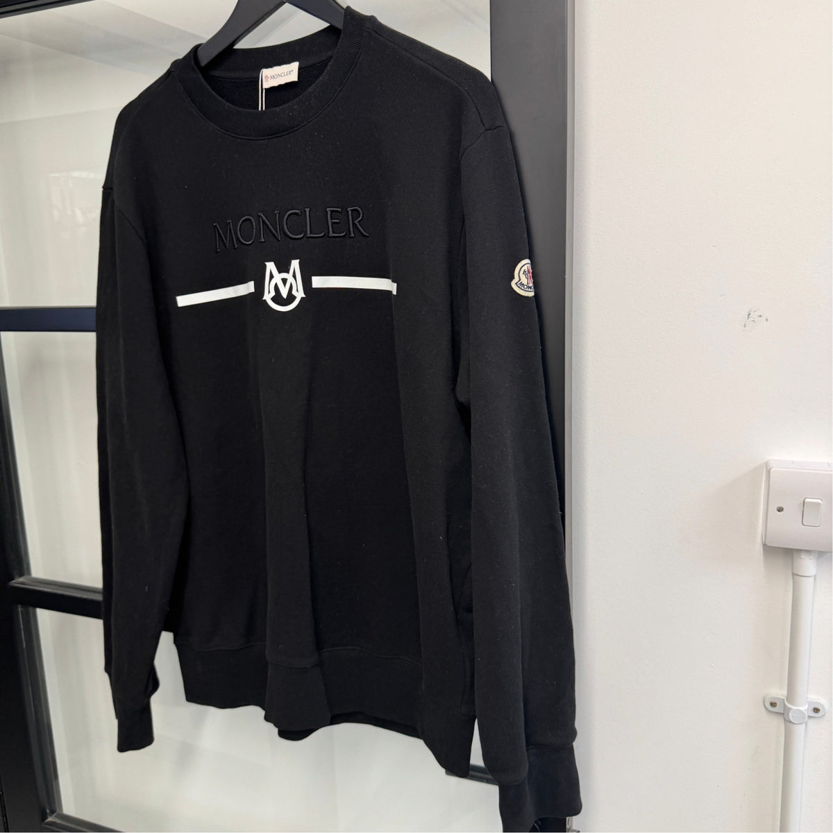 Men's Felpa Sweatshirt Black Size XL - Photo 7